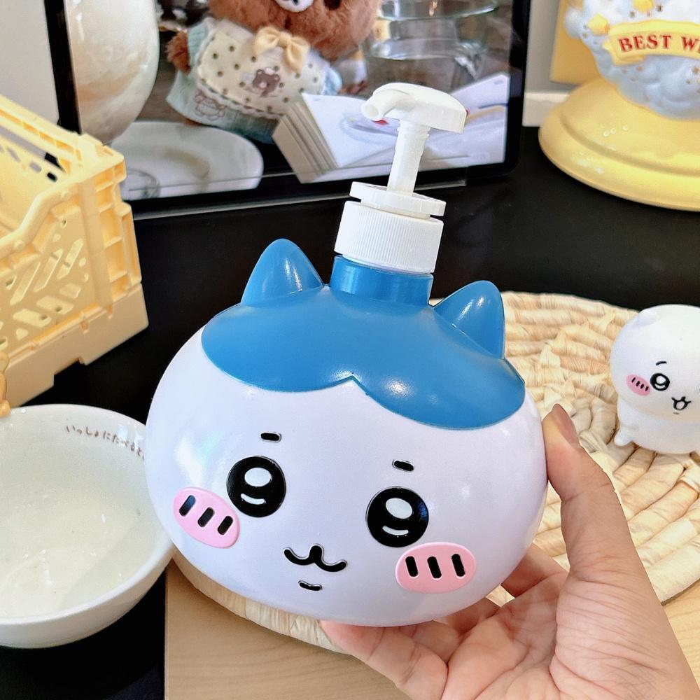 Home Edit Bathroom Storage - かわいいちいかわディスペンシングボトル カワイイうさぎハチワレ バスルームハンドサニタイザー シャワージェルプレスボトル ホームストレージボトル