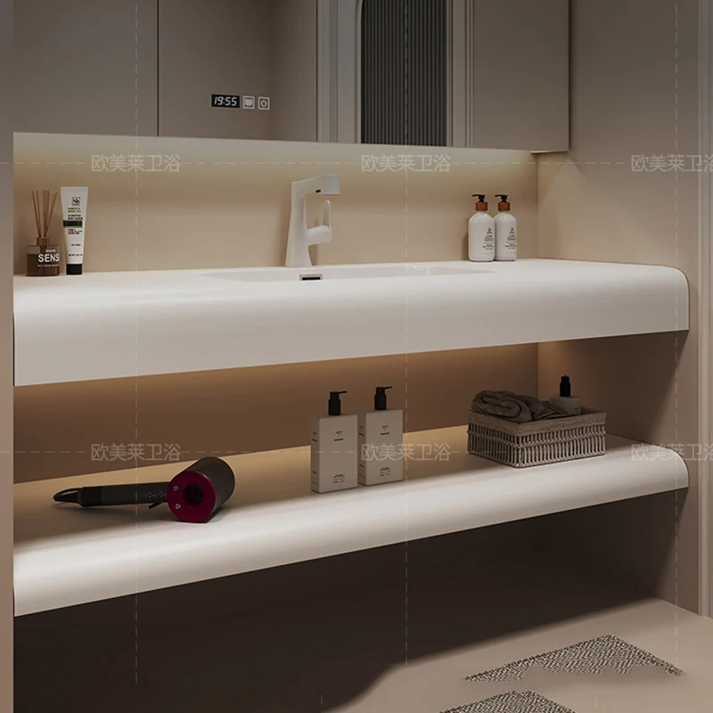 こんにちは。モダンでシンプルな洗面台キャビネット、白い収納、 - Home Bathroom Vanity Combo のレビューと価格