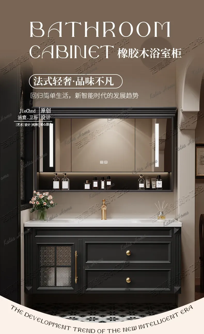 YJ トイレ用洗面台、浴室用キャビネット、スリムなデザインの - Home Bathroom Vanity Combo のレビューと価格