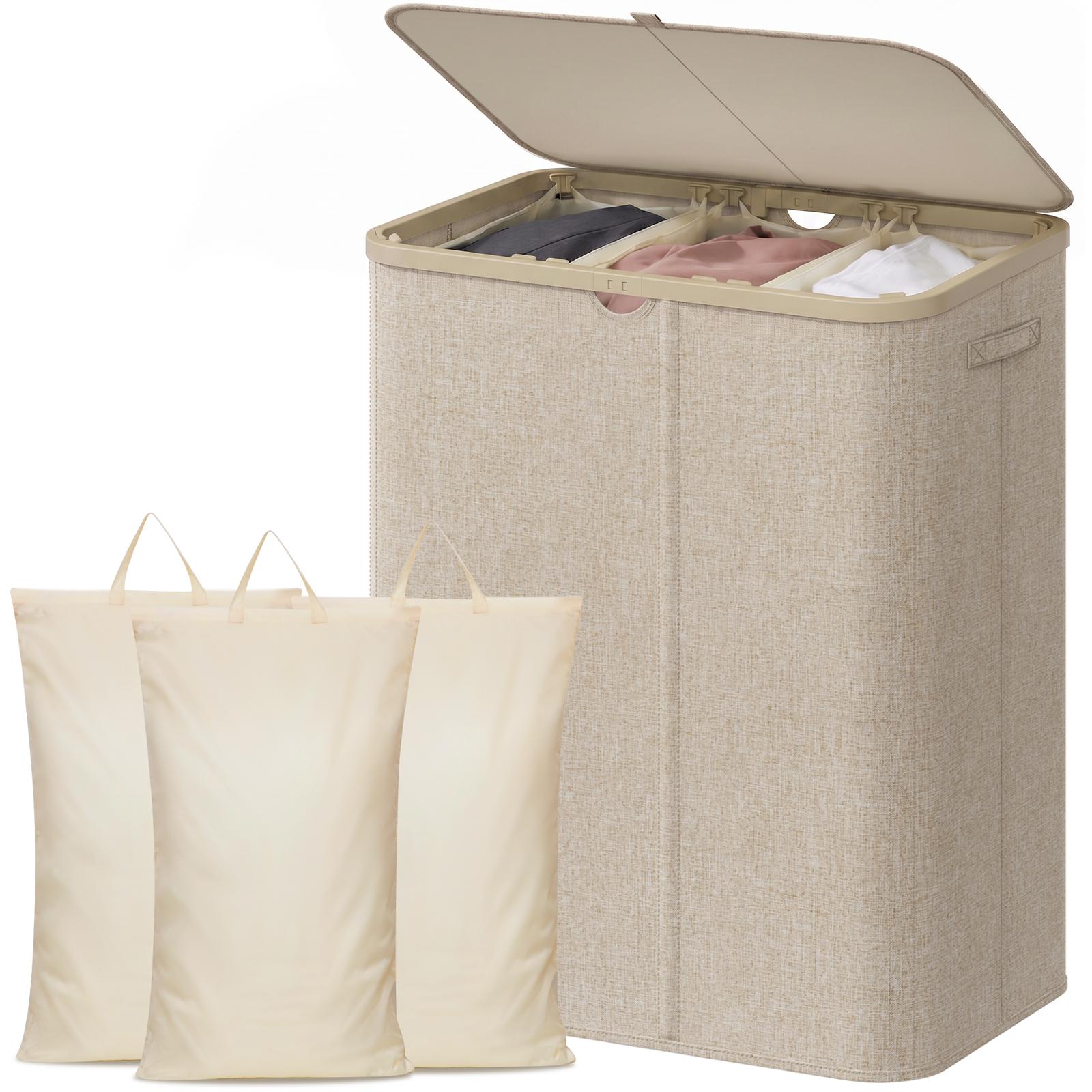 特大サイズのプラスチック製ランドリーバスケット。110L、1 - Home Essentials Bathroom Storage のレビューと価格