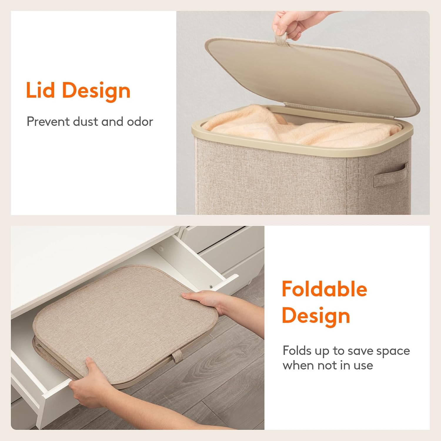 特大サイズのプラスチック製ランドリーバスケット。110L、1 - Home Essentials Bathroom Storage のレビューと価格