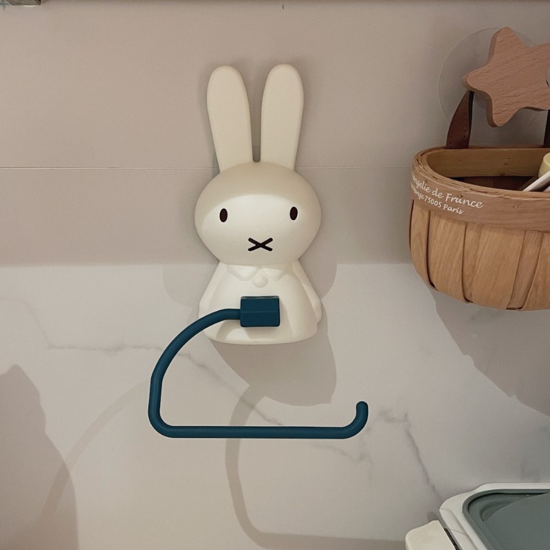 かわいいミッフィートイレットペーパーラック、穴あけ不要、粘着 - Home Edit Bathroom Storage のレビューと価格