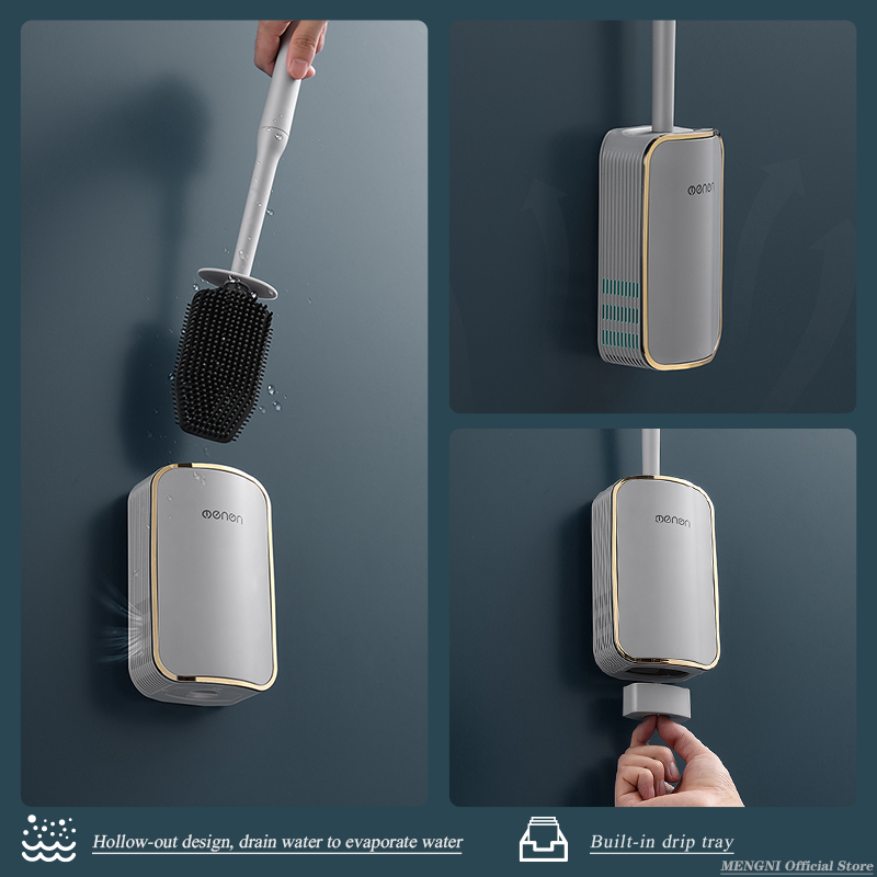 MENGNI-トイレブラシ,高品質の高級バスルーム壁掛けキッ - Plunger Toilet のレビューと価格