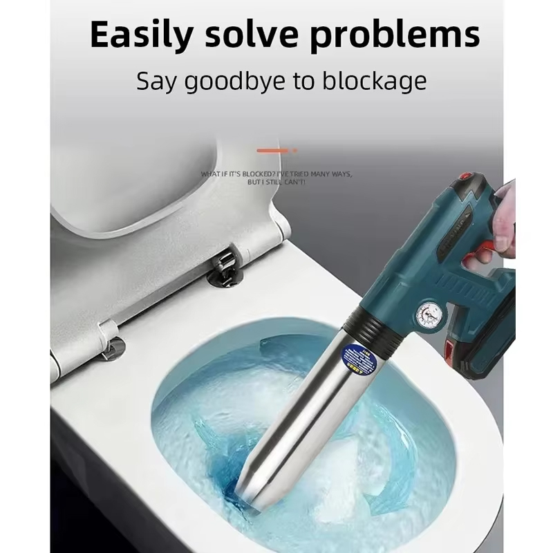 電動エアープランジャー式トイレ詰まり除去ツール - 強力なパ - Plunger Toilet のレビューと価格