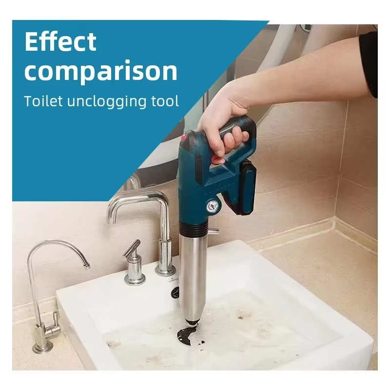 電動エアープランジャー式トイレ詰まり除去ツール - 強力なパ - Plunger Toilet のレビューと価格